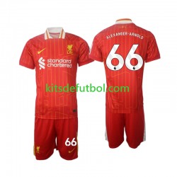 Equipación completa Niño Liverpool Alexander-Arnold 66 Camiseta de local 2024-2025 Manga Corta
