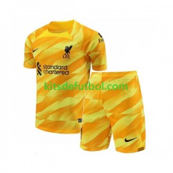 Equipación completa Niño Liverpool Camiseta alternativa 2023-2024 Manga Corta