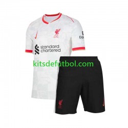 Equipación completa Niño Liverpool Camiseta alternativa 2024-2025 Manga Corta