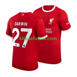 Liverpool Darwin Nunez 27 Hombre Camiseta de local 2023-2024 Manga Corta
