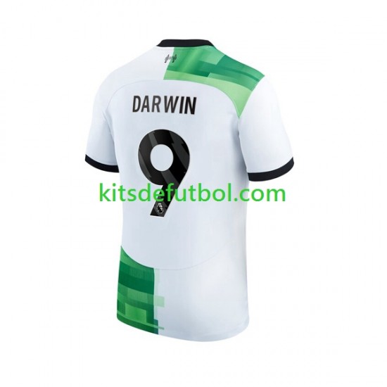 Liverpool Darwin Nunez 9 Hombre Camiseta de visitante 2023-2024 Manga Corta