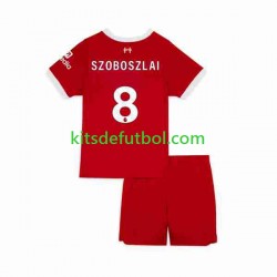 Equipación completa Niño Liverpool Dominik Szoboszlai 8 2023 Camiseta de local Manga Corta