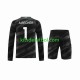 Equipación completa Niño Liverpool Portero A.Becker 1 Camiseta de visitante 2023-2024 Manga Larga