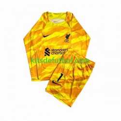 Equipación completa Niño Liverpool Portero A.Becker 1 Camiseta alternativa 2023-2024 Manga Larga