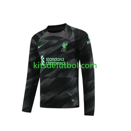 Liverpool Portero Hombre Camiseta de visitante 2023-2024 Manga Larga