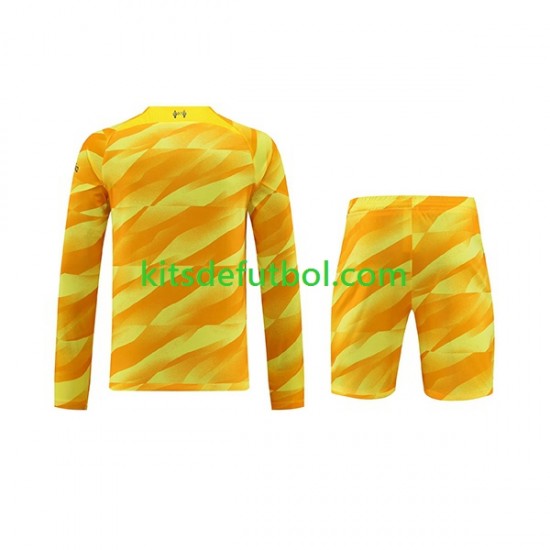 Equipación completa Niño Liverpool Portero Camiseta alternativa 2023-2024 Manga Larga
