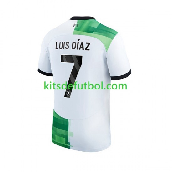 Liverpool Luis Diaz 7 Hombre Camiseta de visitante 2023-2024 Manga Corta