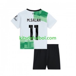 Equipación completa Niño Liverpool M.Salah 11 Camiseta de visitante 2023-2024 Manga Corta