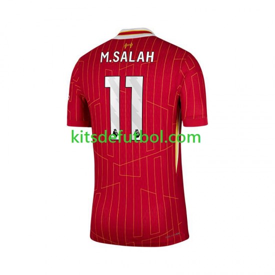 Liverpool Mohamed Salah 11 Hombre Camiseta Rojo de local 2024-2025 Manga Corta