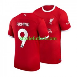 Liverpool Roberto Firmino 9 Hombre Camiseta de local 2023-2024 Manga Corta