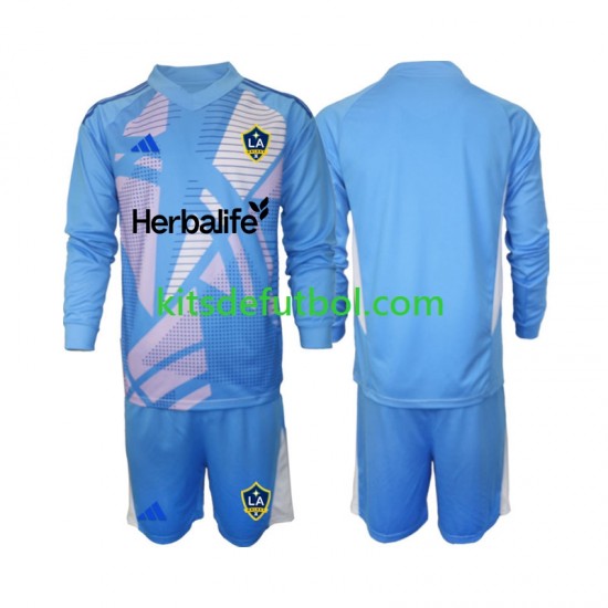 Equipación completa Niño Los Angeles Galaxy Portero Camiseta de visitante 2024-2025 Manga Larga
