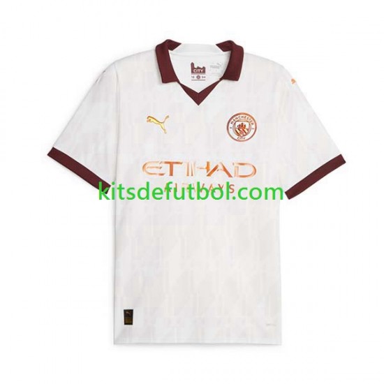 Manchester City Hombre Camiseta de visitante 2023-2024 Manga Corta