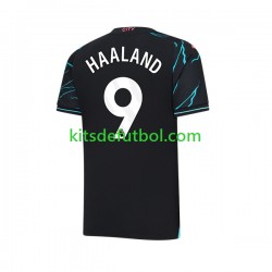 Manchester City Erling Haaland 9 Hombre Camiseta alternativa 2023-2024 Manga Corta