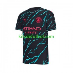 Manchester City Erling Haaland 9 Hombre Camiseta alternativa 2023-2024 Manga Corta