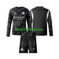 Equipación completa Niño Manchester City Portero Camiseta Cuarta 2024-2025 Manga Larga