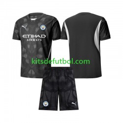 Equipación completa Niño Manchester City Portero Camiseta Cuarta 2024-2025 Manga Corta