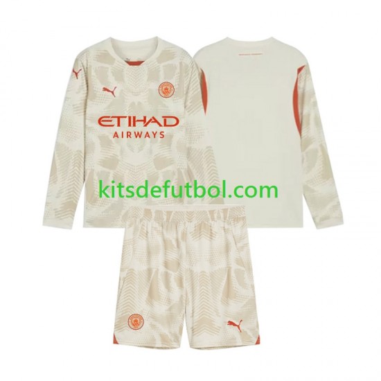 Equipación completa Niño Manchester City Portero Camiseta alternativa 2024-2025 Manga Larga