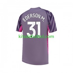 Manchester City Portero Ederson Moraes 31 Hombre Camiseta de visitante 2023-2024 Manga Corta