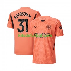 Manchester City Portero Ederson Moraes 31 Hombre Camiseta de visitante 2024-2025 Manga Corta
