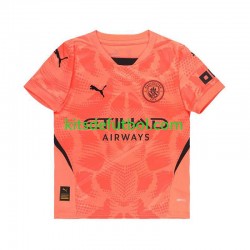 Manchester City Portero Hombre Camiseta Naranja de visitante 2024-2025 Manga Corta