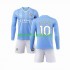 Equipación completa Niño Manchester City Grealish 10 Camiseta de local 2023-2024 Manga Larga