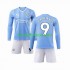 Equipación completa Niño Manchester City Haaland 9 Camiseta de local 2023-2024 Manga Larga