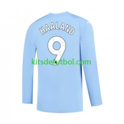 Manchester City Haaland 9 Hombre Camiseta de local 2023-2024 Manga Larga