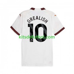 Manchester City Jack Grealish 10 Hombre Camiseta de visitante 2023-2024 Manga Corta