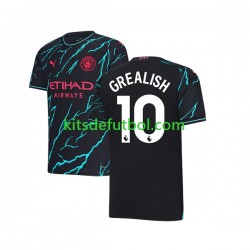 Manchester City Jack Grealish 10 Hombre Camiseta alternativa 2023-2024 Manga Corta