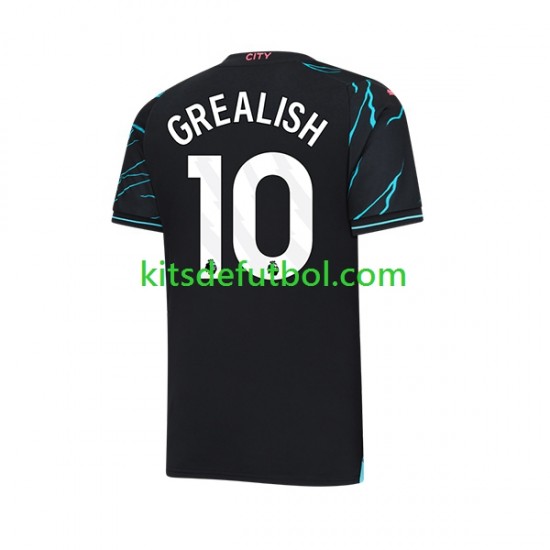 Manchester City Jack Grealish 10 Hombre Camiseta alternativa 2023-2024 Manga Corta