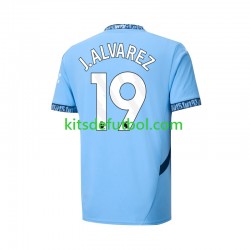 Manchester City Julian Alvarez 19 Hombre Camiseta de local 2024-2025 Manga Corta
