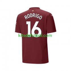 Manchester City RODRIGO 16 Hombre Camiseta alternativa 2024-2025 Manga Corta