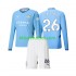 Equipación completa Niño Manchester City Savinho 26 Camiseta de local 2024-2025 Manga Larga