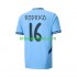 Manchester City UCL Font RODRIGO 16 Hombre Camiseta de local 2024-2025 Manga Corta