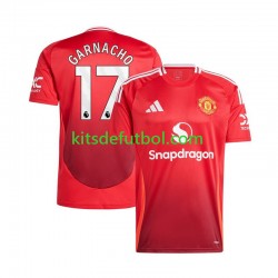 Manchester United Alejandro Garnacho 17 Hombre Camiseta Rojo de local 2024-2025 Manga Corta