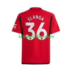 Manchester United Anthony Elanga 36 Hombre Camiseta de local 2023-2024 Manga Corta
