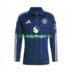 Manchester United Hombre Camiseta de visitante 2024-2025 Manga Larga