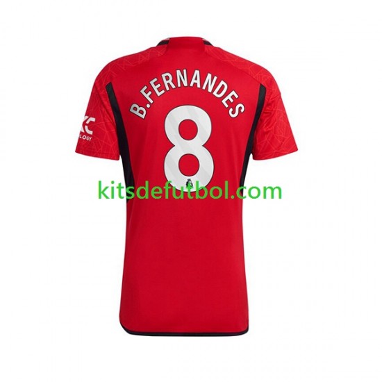 Manchester United B.Fernandes 8 Hombre Camiseta de local 2023-2024 Manga Corta
