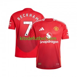 Manchester United Beckham 7 Hombre Camiseta de local 2024-2025 Manga Corta