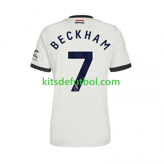 Manchester United Beckham 7 Hombre Camiseta alternativa 2024-2025 Manga Corta