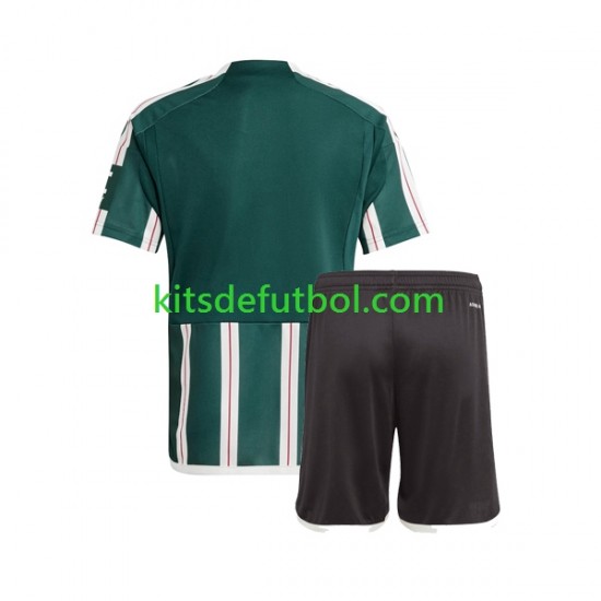 Equipación completa Niño Manchester United Camiseta de visitante 2023-2024 Manga Corta