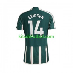 Manchester United Eriksen 14 Hombre Camiseta de visitante 2023-2024 Manga Corta