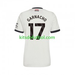 Manchester United GARNACHO 17 Hombre Camiseta alternativa 2024-2025 Manga Corta