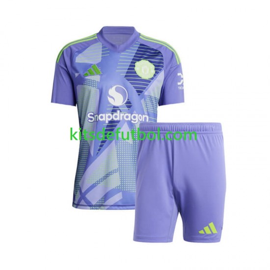 Equipación completa Niño Manchester United Portero Camiseta de local 2024-2025 Manga Corta