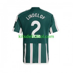 Manchester United Lindelof 2 Hombre Camiseta de visitante 2023-2024 Manga Corta