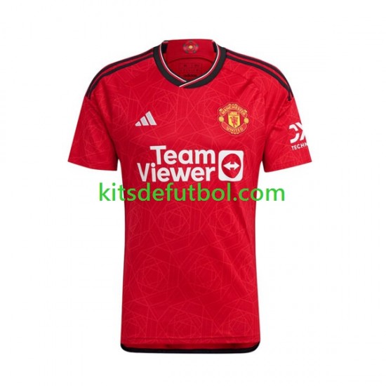 Equipación completa Niño Manchester United Lisandro Martinez 6 Camiseta de local 2023-2024 Manga Corta