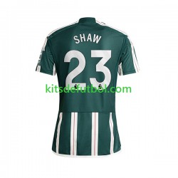 Manchester United Luke Shaw 23 Hombre Camiseta de visitante 2023-2024 Manga Corta