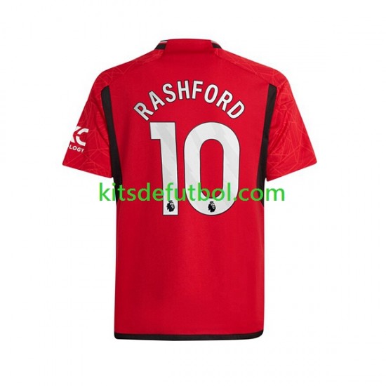 Manchester United Marcus Rashford 10 Hombre Camiseta de local 2023-2024 Manga Corta