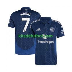 Manchester United Mason Mount 7 Hombre Camiseta de visitante 2024-2025 Manga Corta