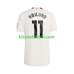 Manchester United Rasmus Hojlund 11 Hombre Camiseta alternativa 2023-2024 Manga Corta